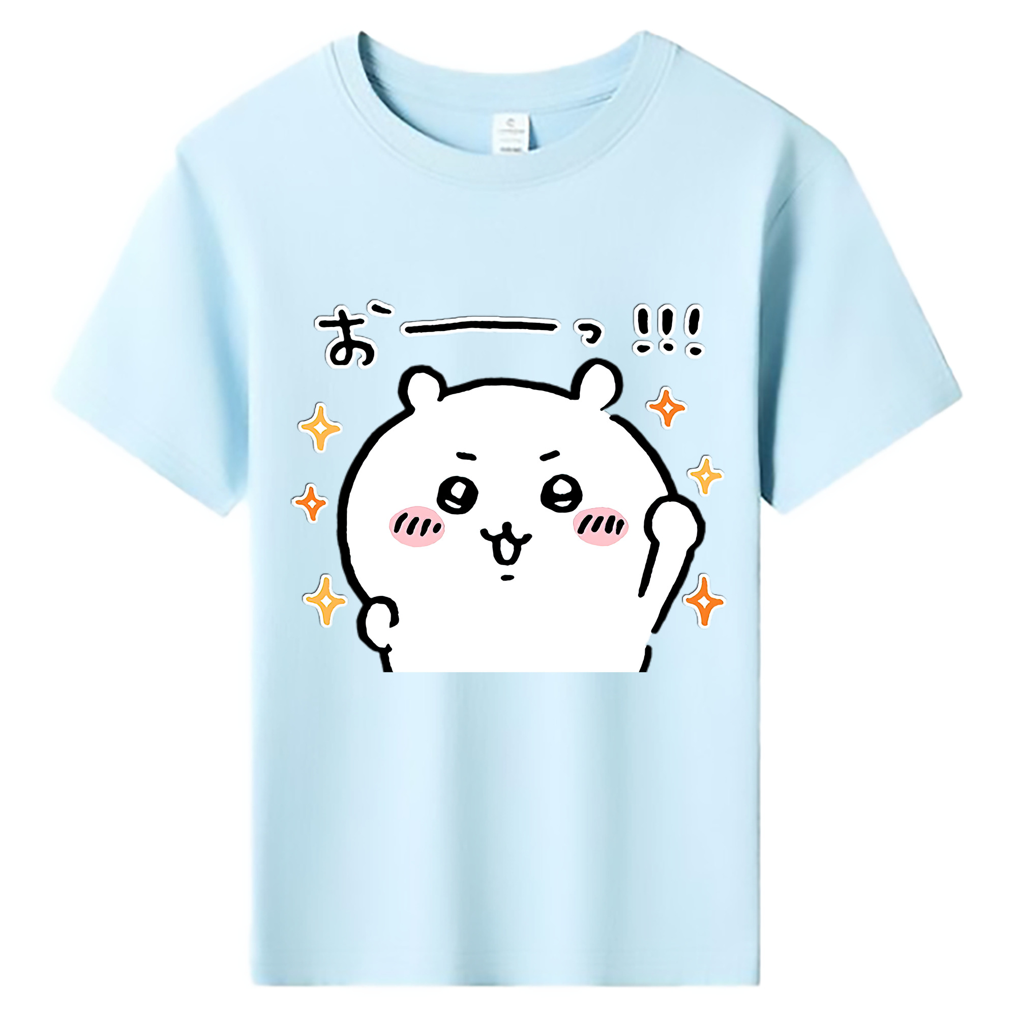 （画像用） ちいかわ ちいかわ Chii-kawa chiikawa 綿100％キッズTシャツ（フロントプリント）